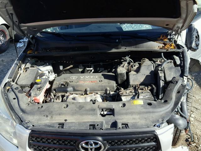 JTMBD33V376054695 - 2007 TOYOTA RAV4 SILVER photo 7