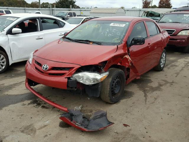 2T1BU4EE8BC713388 - 2011 TOYOTA COROLLA BA RED photo 2