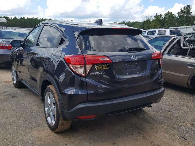 3CZRU5H75GM719837 - 2016 HONDA HR-V EXL BLACK photo 3