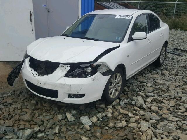 JM1BK32F281172851 - 2008 MAZDA 3 I WHITE photo 2