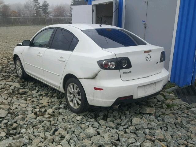 JM1BK32F281172851 - 2008 MAZDA 3 I WHITE photo 3