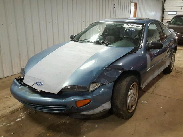 1G1JC1244X7154142 - 1999 CHEVROLET CAVALIER BLUE photo 2