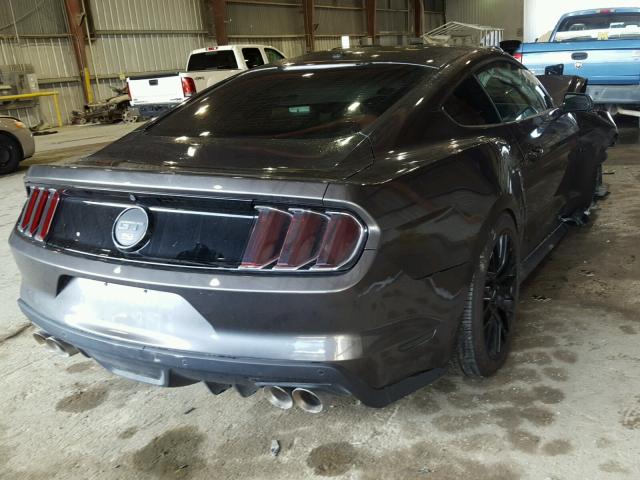 1FA6P8CF1F5340182 - 2015 FORD MUSTANG GT GRAY photo 4