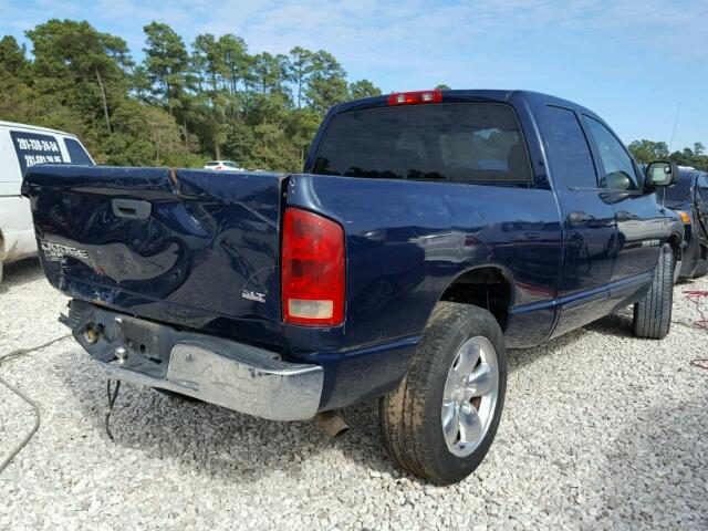 1D7HA18N03S214412 - 2003 DODGE RAM 1500 S BLUE photo 4