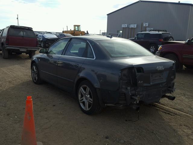 WAUDF78E86A177954 - 2006 AUDI A4 2.0T QU SILVER photo 3