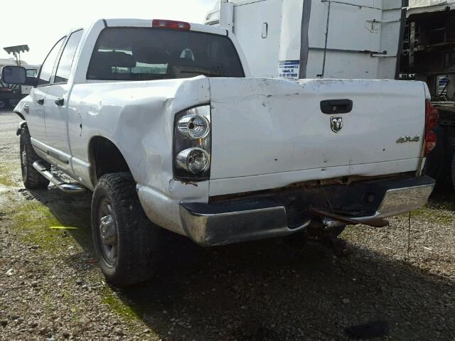 1D7KS28D77J562669 - 2007 DODGE RAM 2500 S WHITE photo 3