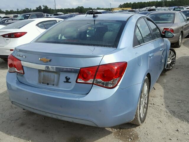 1G1PJ5SC9C7254696 - 2012 CHEVROLET CRUZE ECO BLUE photo 4