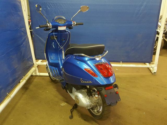 ZAPM818G2G5401577 - 2016 VESPA SPRINT 150 BLUE photo 3