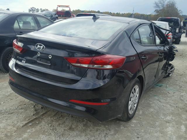 KMHD74LF6HU090484 - 2017 HYUNDAI ELANTRA SE BLACK photo 4