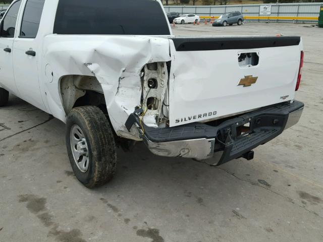 2GCEC13C171580804 - 2007 CHEVROLET SILVERADO WHITE photo 9