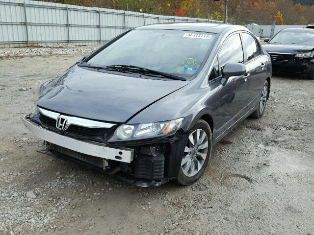 19XFA1F92AE017779 - 2010 HONDA CIVIC EXL GRAY photo 2