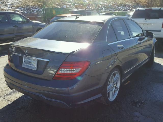 WDDGF4HB4DR276957 - 2013 MERCEDES-BENZ C 250 CHARCOAL photo 4