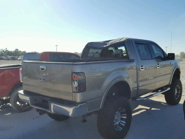 1FTPW14585KF08558 - 2005 FORD F150 GOLD photo 4