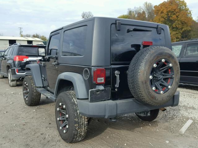1J4AA2D16AL127975 - 2010 JEEP WRANGLER S BLACK photo 3