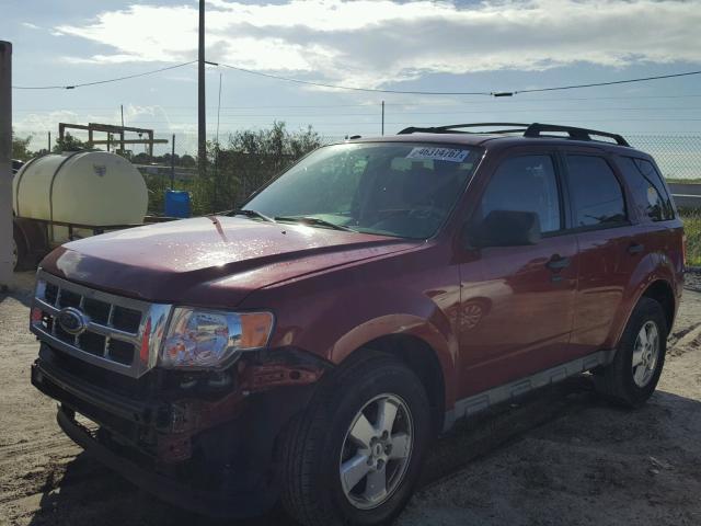 1FMCU03G89KB86894 - 2009 FORD ESCAPE RED photo 2