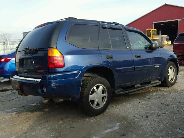 1GKDT13S622187123 - 2002 GMC ENVOY BLUE photo 4