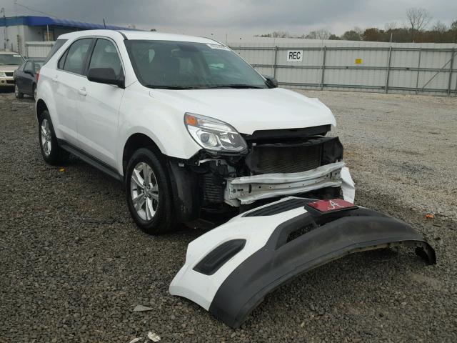 2GNALBEK8G6218262 - 2016 CHEVROLET EQUINOX LS WHITE photo 1