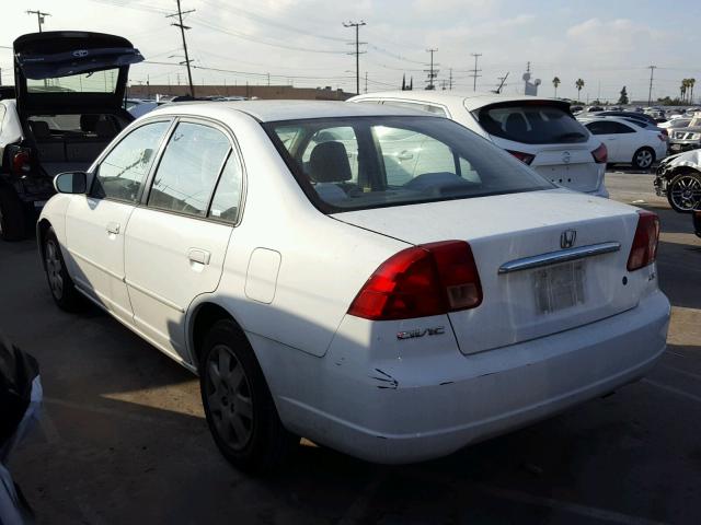 2HGES25791H606672 - 2001 HONDA CIVIC EX 白色 照片 3