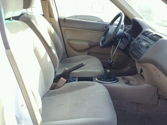 2HGES25791H606672 - 2001 HONDA CIVIC EX 白色 照片 5