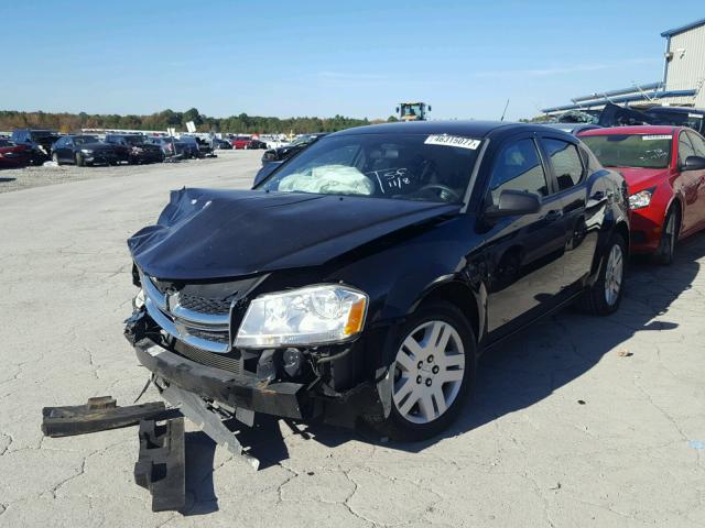 1B3BD4FB6BN506453 - 2011 DODGE AVENGER EX BLUE photo 2