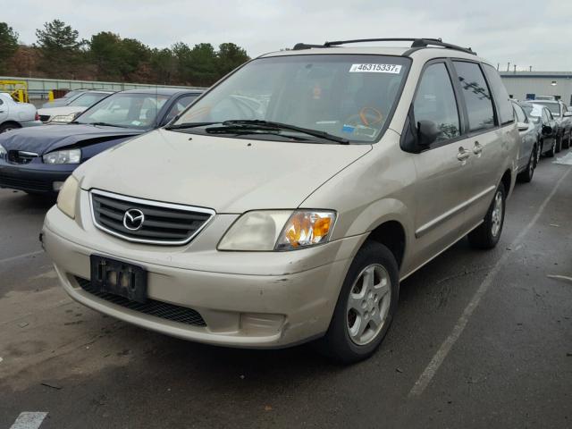 JM3LW28G1Y0156303 - 2000 MAZDA MPV WAGON BEIGE photo 2