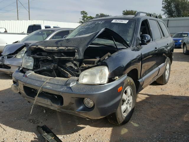 KM8SC13D75U898788 - 2005 HYUNDAI SANTA FE G BLACK photo 2