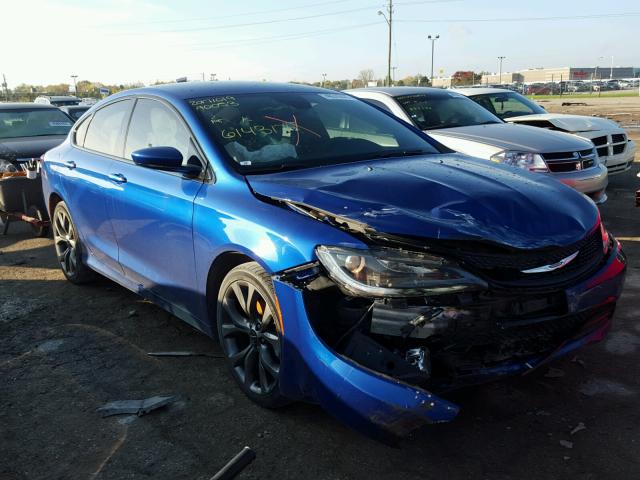 1C3CCCBB1FN614317 - 2015 CHRYSLER 200 S BLUE photo 1