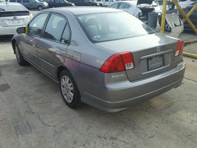 2HGES16504H546065 - 2004 HONDA CIVIC GRAY photo 3