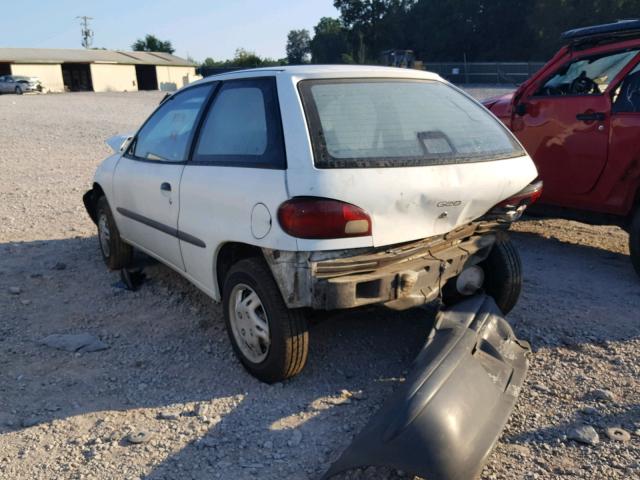 2C1MR2262S6703854 - 1995 GEO METRO BASE WHITE photo 3