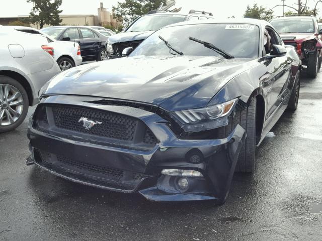 1FA6P8CF2G5231344 - 2016 FORD MUSTANG GT BLACK photo 2