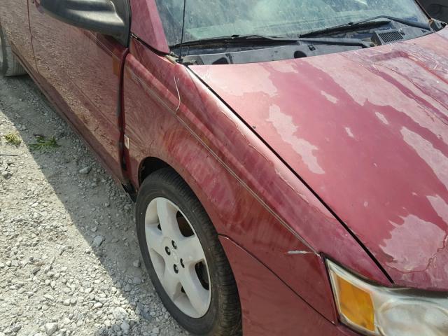 1G8AJ58F76Z191843 - 2006 SATURN ION LEVEL RED photo 9