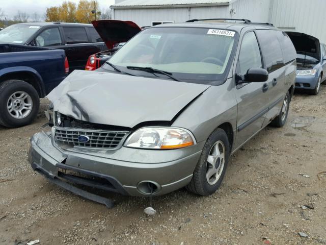 2FMZA51472BA89694 - 2002 FORD WINDSTAR L GREEN photo 2