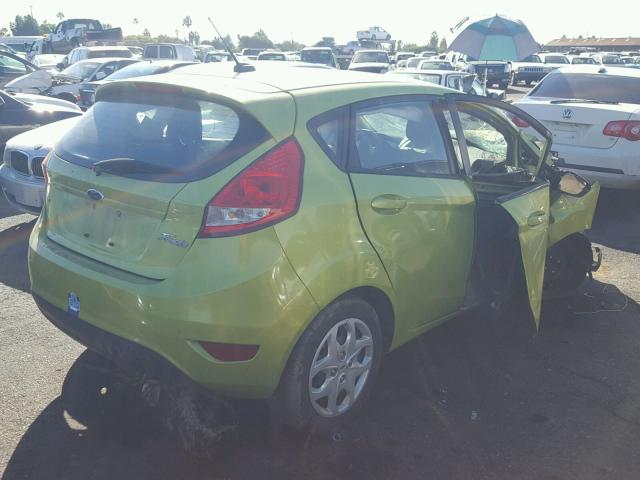 3FADP4EJ4CM165370 - 2012 FORD FIESTA SE GREEN photo 4