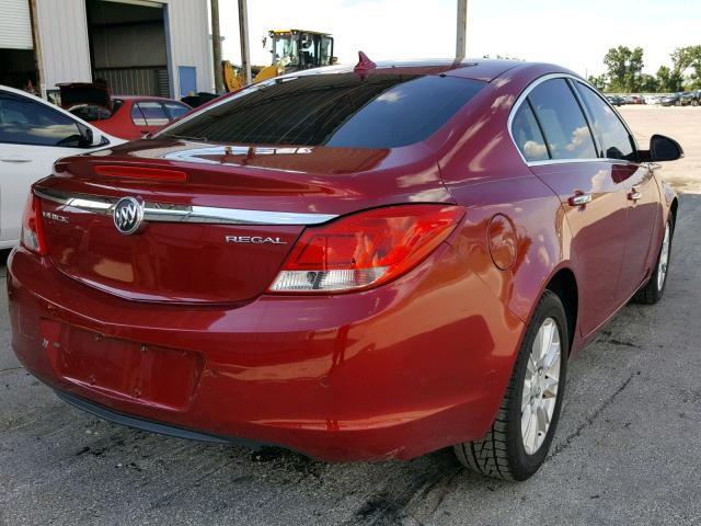 2G4GS5ER3D9163844 - 2013 BUICK REGAL PREM RED photo 4