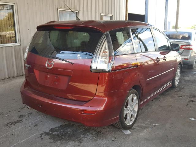 JM1CR293190336300 - 2009 MAZDA 5 BURGUNDY photo 4