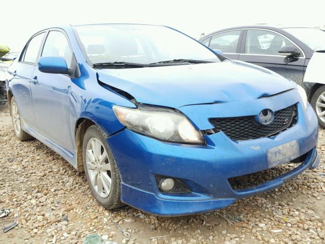 1NXBU40E29Z132016 - 2009 TOYOTA COROLLA BA BLUE photo 1