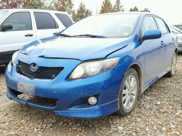 1NXBU40E29Z132016 - 2009 TOYOTA COROLLA BA BLUE photo 2