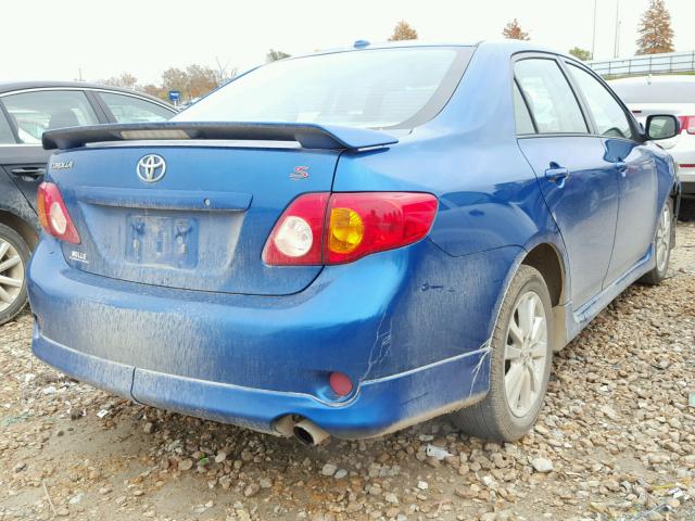 1NXBU40E29Z132016 - 2009 TOYOTA COROLLA BA BLUE photo 4