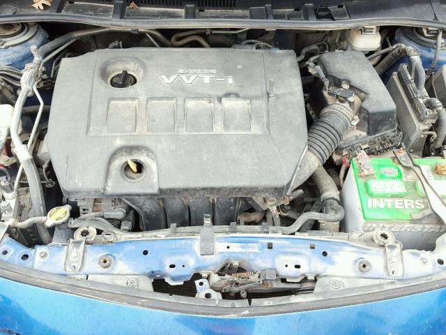 1NXBU40E29Z132016 - 2009 TOYOTA COROLLA BA BLUE photo 7