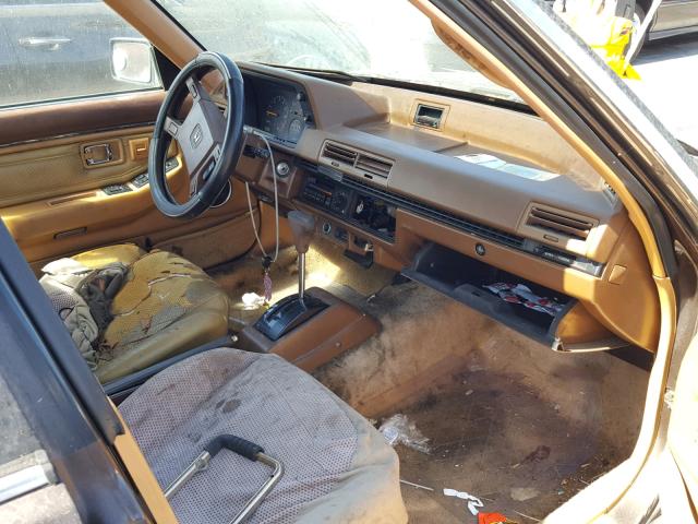 1HGAD7457FA111060 - 1985 HONDA ACCORD SEI BROWN photo 5