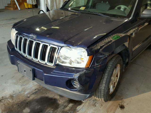 1J4GR48K15C708906 - 2005 JEEP GRAND CHER BLUE photo 9