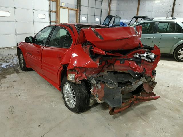 1G2NF52TX1M531939 - 2001 PONTIAC GRAND AM S 红色 照片 3
