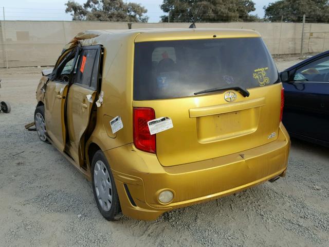 JTLKE50E181055974 - 2008 TOYOTA SCION XB GOLD photo 3