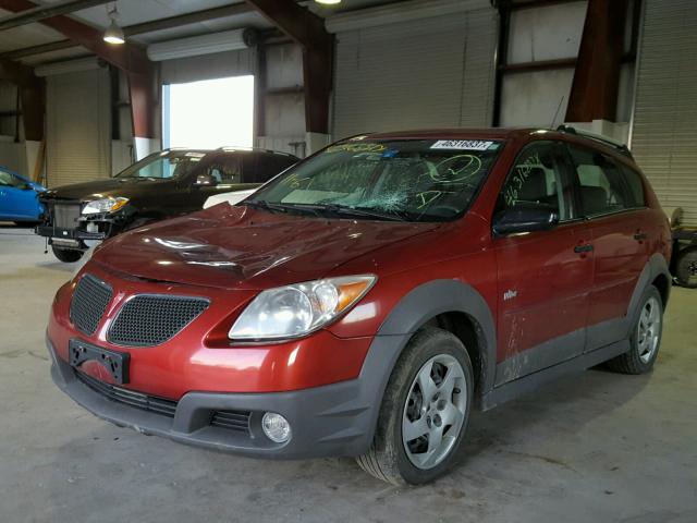 5Y2SL65826Z406125 - 2006 PONTIAC VIBE RED photo 2