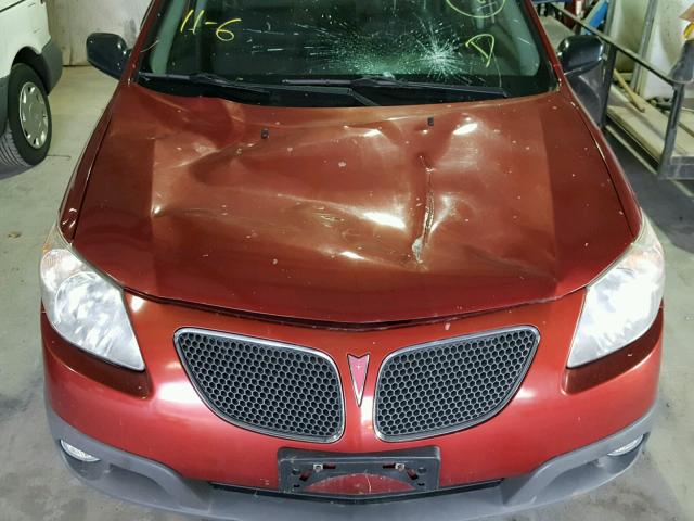 5Y2SL65826Z406125 - 2006 PONTIAC VIBE RED photo 9