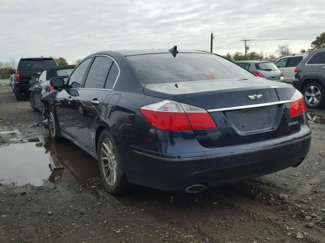 KMHGC46E89U016819 - 2009 HYUNDAI GENESIS 3. BLUE photo 3