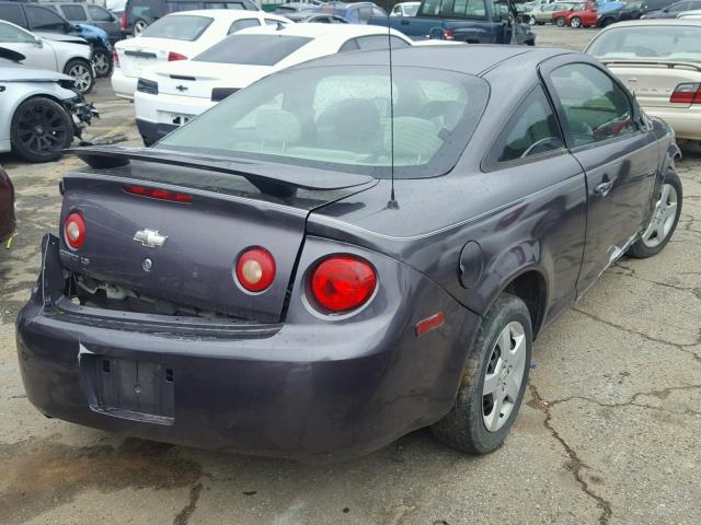 1G1AK15F067772122 - 2006 CHEVROLET COBALT LS PURPLE photo 4