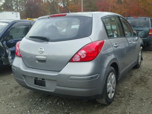 3N1BC1CP8BL514203 - 2011 NISSAN VERSA S GRAY photo 4