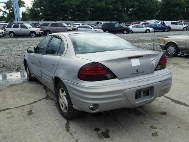 1G2NE52E1XC509766 - 1999 PONTIAC GRAND AM S 银色 照片 3