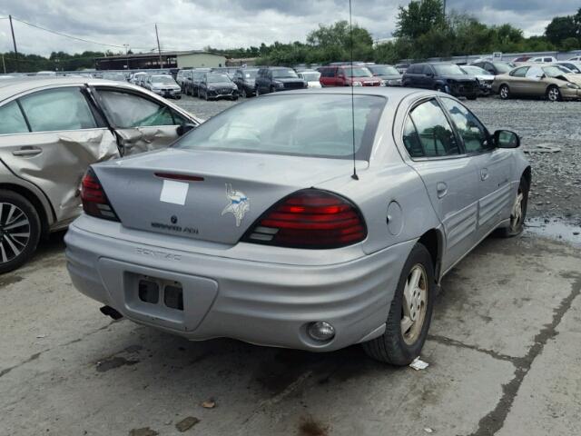 1G2NE52E1XC509766 - 1999 PONTIAC GRAND AM S 银色 照片 4